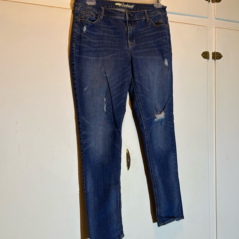 Old Navy Boyfriend Jeans - Dark Blue